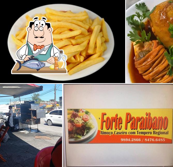Salmão grelhado em Forte Paraibano