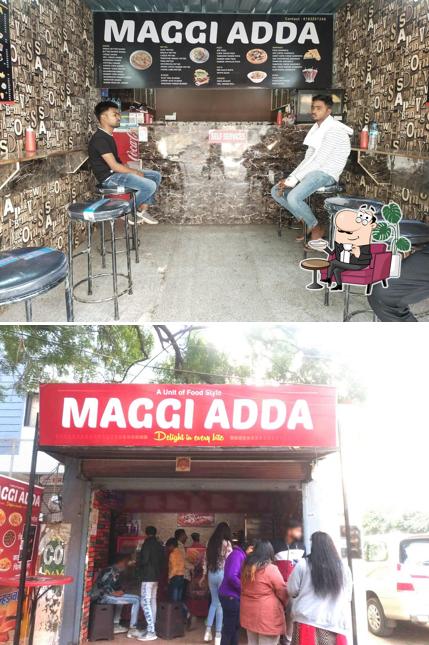 The interior of Maggi Adda