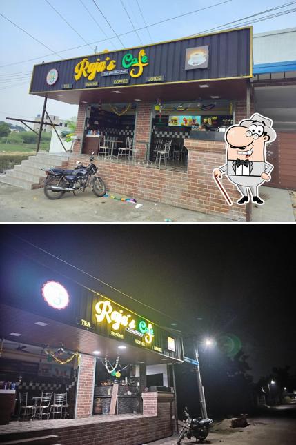 The exterior of Raja's cafe