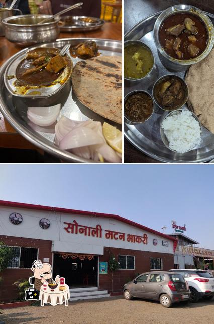 This is the image showing food and exterior at Sonali Mutton Bhakari