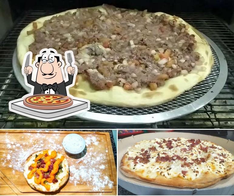 Escolha diferentes variedades de pizza