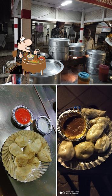 Goswami veg. Momos is distinguished by food and beverage