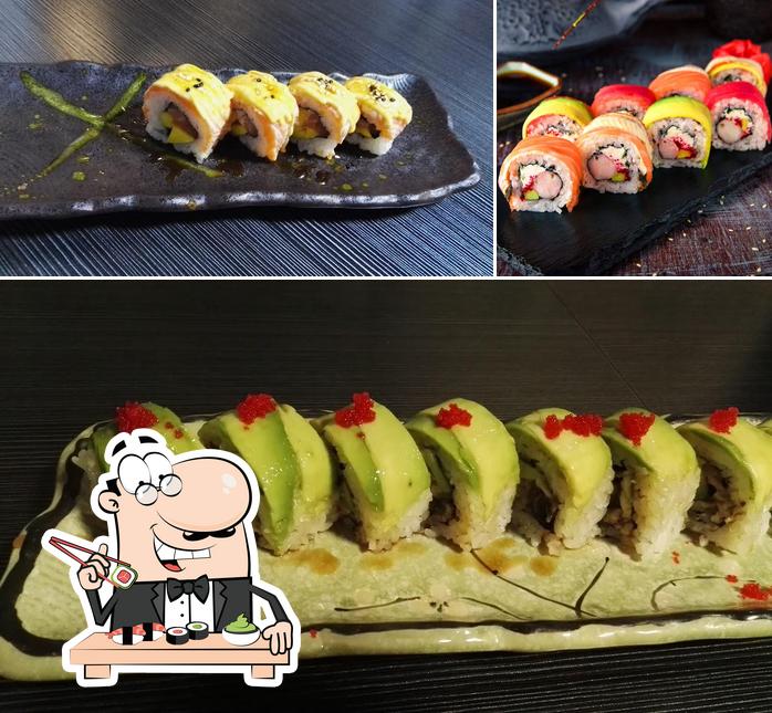 Scegli le diverse opzioni di sushi