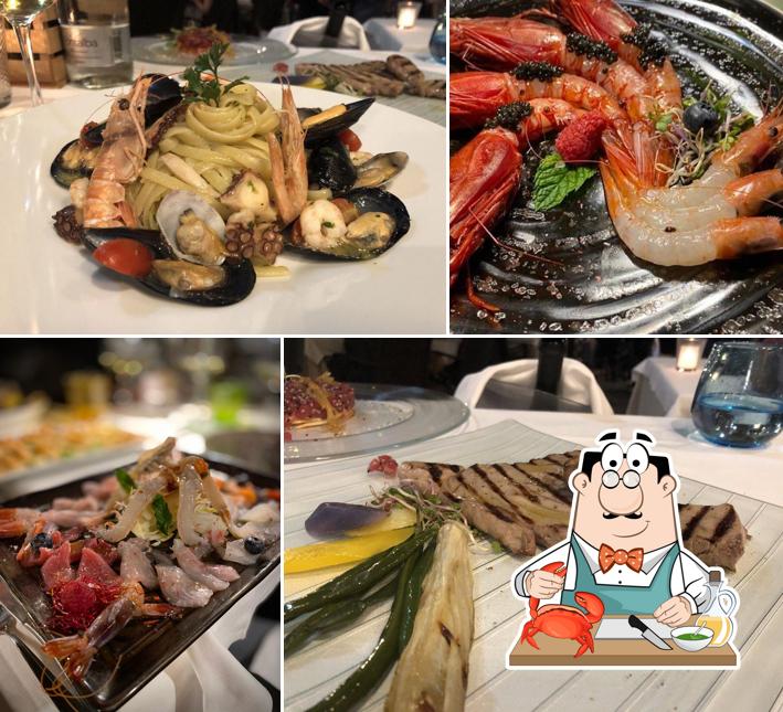 I clienti di Ristorante al Paladino possono avere vari piatti di mare