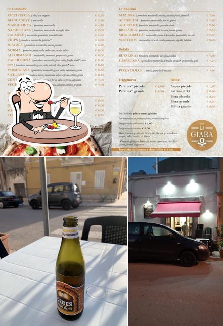 La cibo e esterno del ristorante