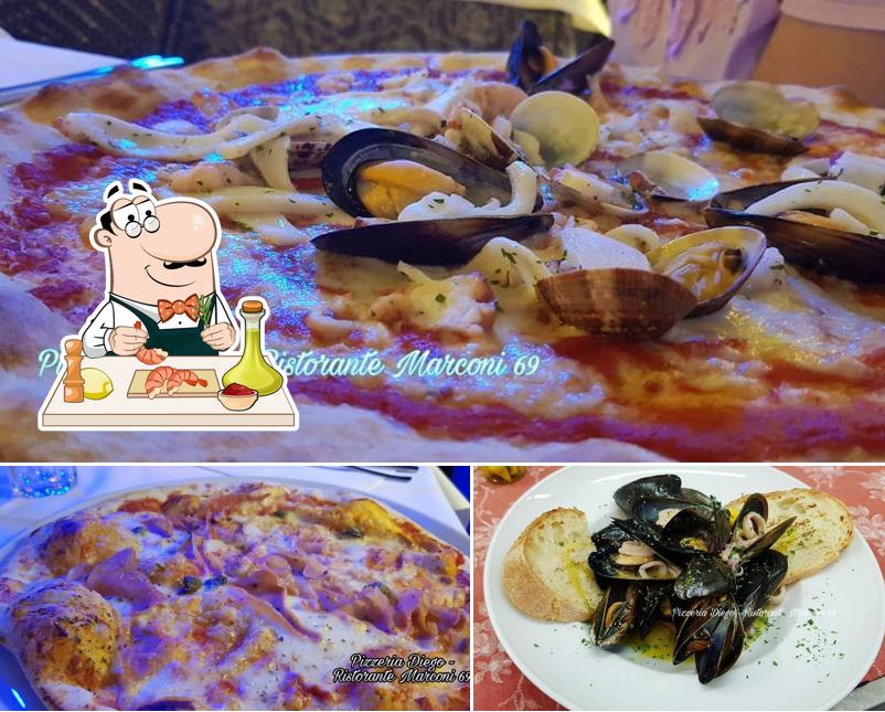 Prenditi la cucina di mare a Ristorante Pizzeria Marconi 69
