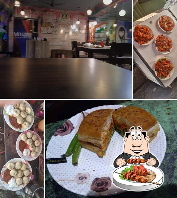 Food at A one fast food
