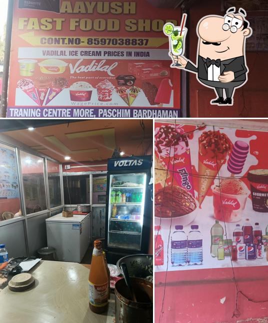 Enjoy a drink at AAyush Fast Food