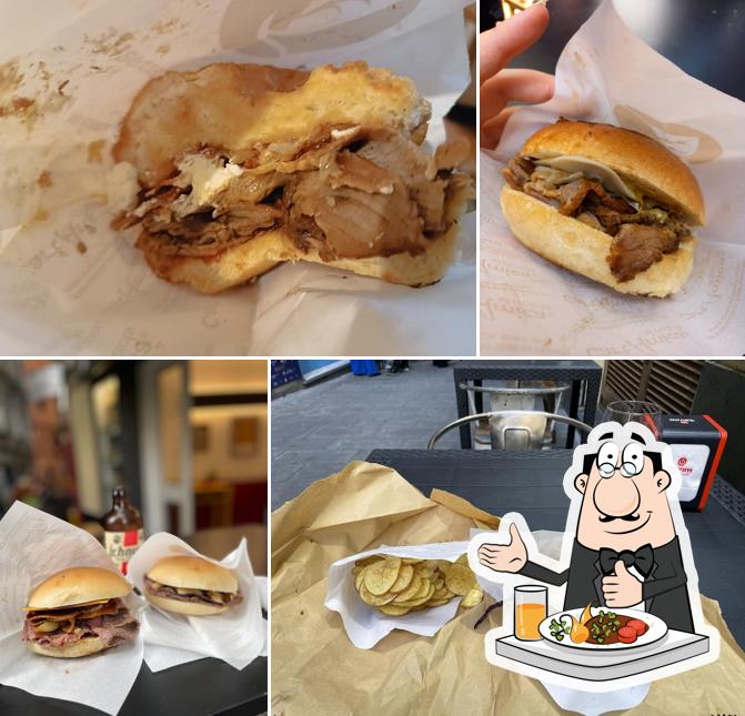 Panino con maiale stirato al Roast 'n Roll