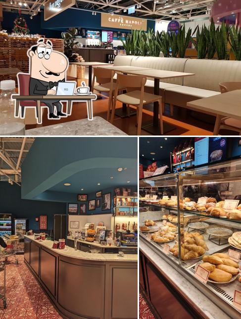 Dai un'occhiata agli interni di caffe napoli exytus