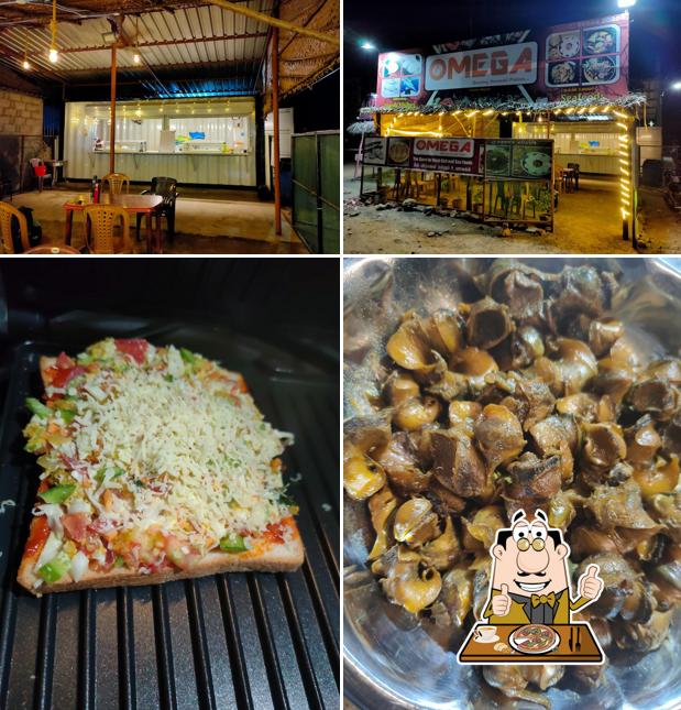 Pick pizza at Omega Sea Foods