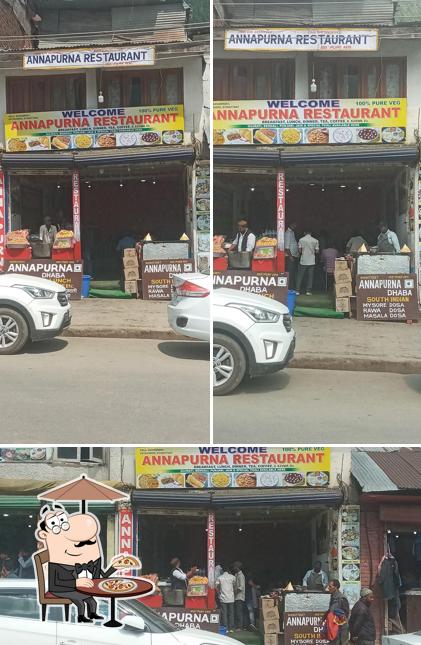 The exterior of Annapurna Restaurant