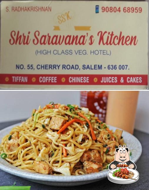 Food at shri Saravana's kitchen