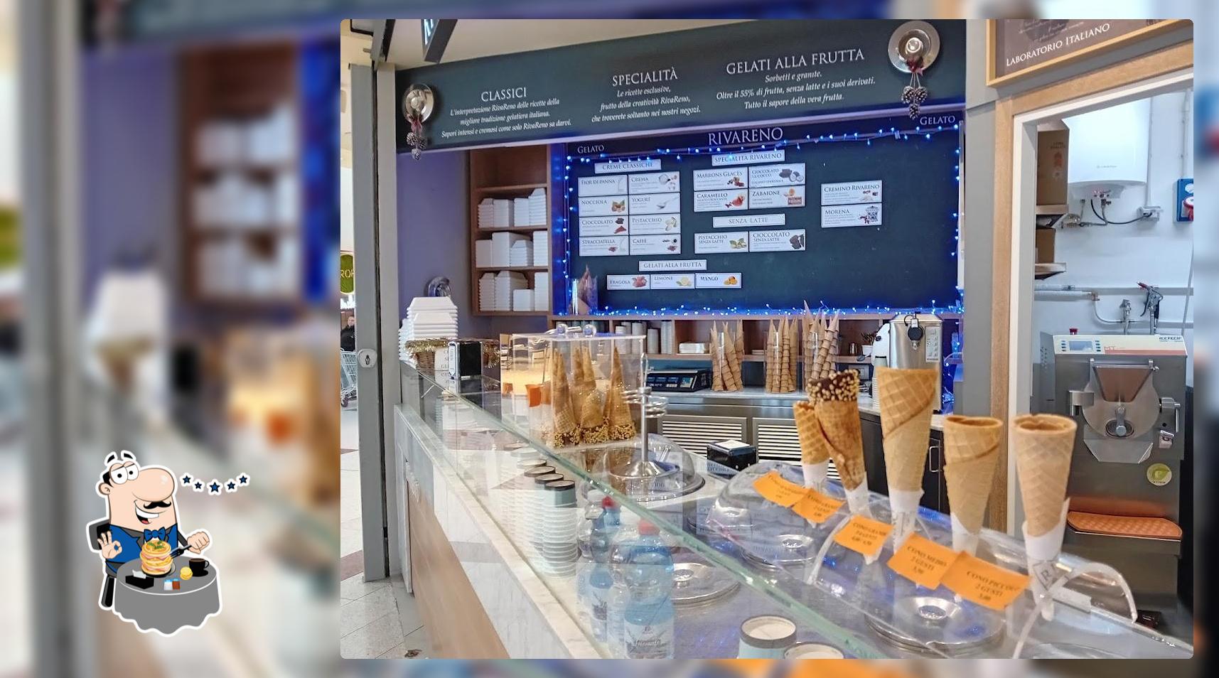 Rivareno Gelato Artigianale, Bar, Vineria, Pasticceria, Aperitivi con Taglieri Top, Focaccia genovese.