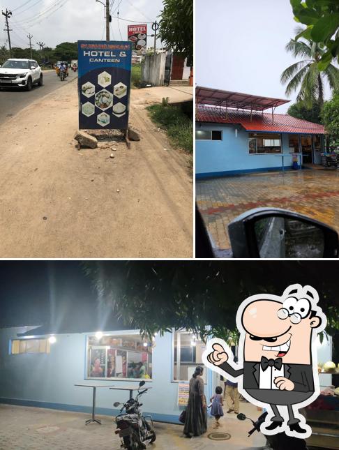 Enjoy the view at the outside area of Sushrushah Canteen