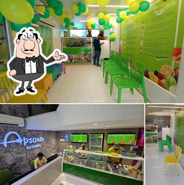 The interior of Apsara Ice Creams