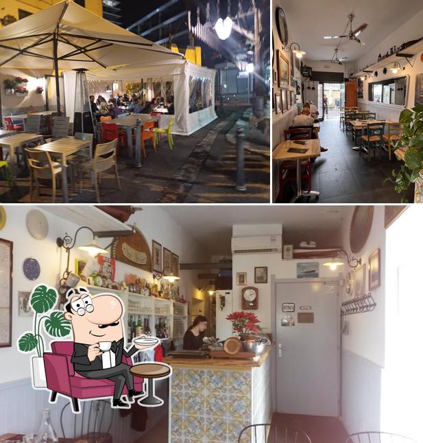 Gli interni di Osteria delle Mancine