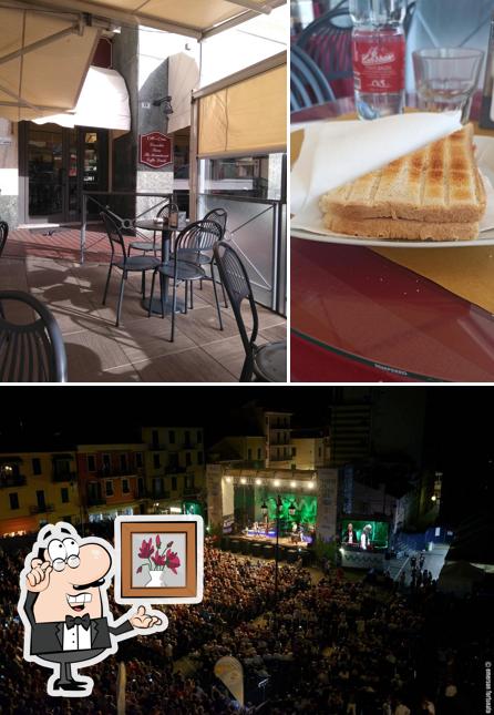 Questa è la immagine che mostra la interni e cibo di Caffè del Corso