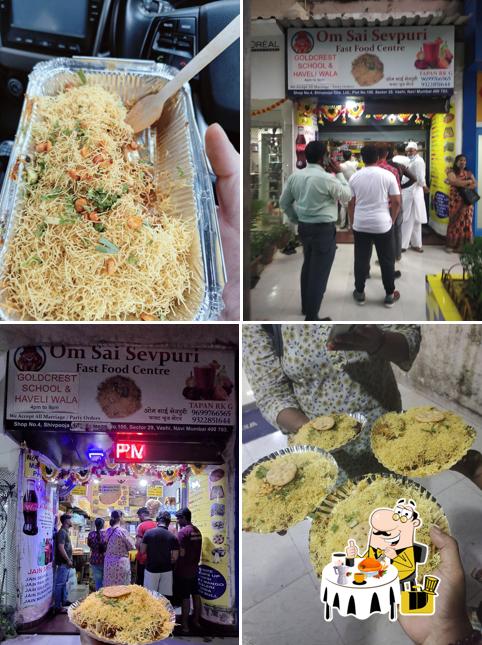Food at Om Sai Sevpuri