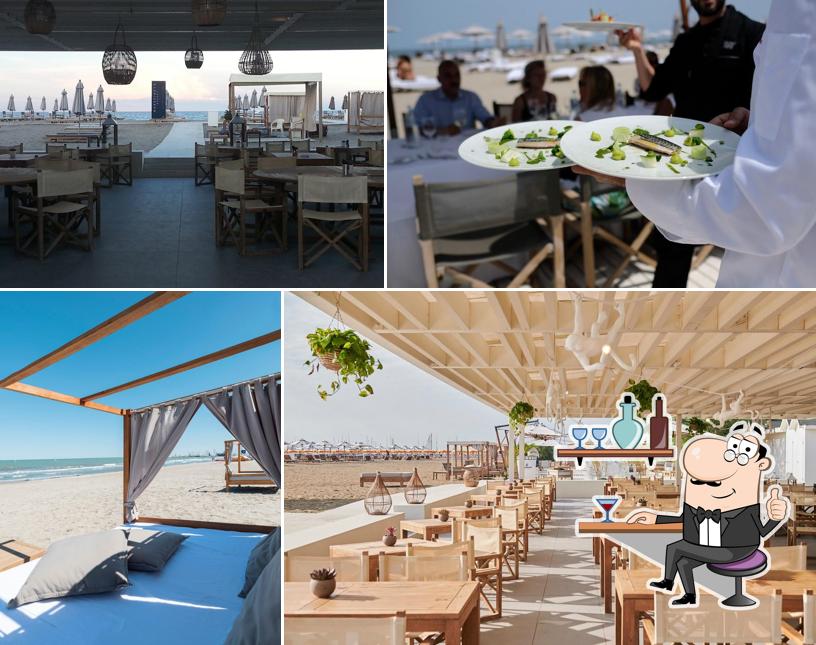 Gli interni di MarePineta • Beach Club & Ristorante