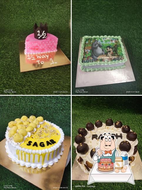 See this picture of Angels Cake House