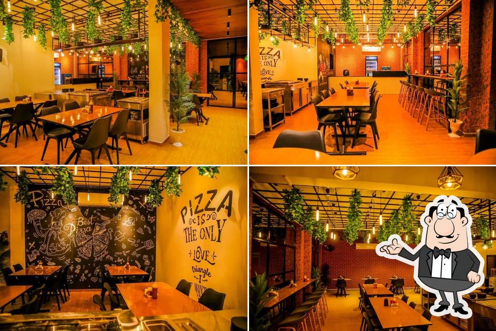 The interior of Pizza Hub