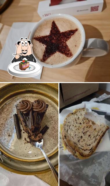 Chocolate cake at Pret A Manger