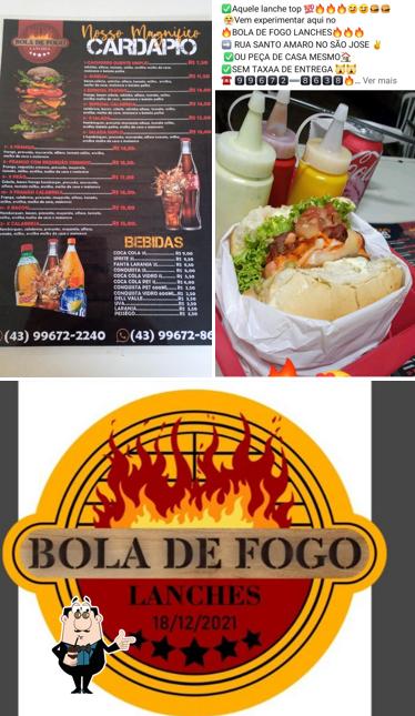 Bola de fogo lanches