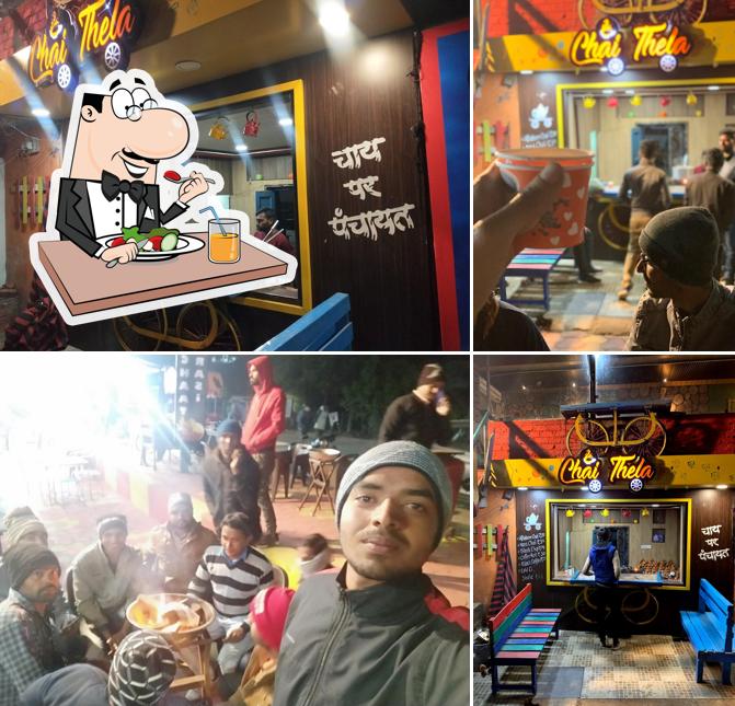 This is the picture displaying food and interior at Chai Thela Cafe