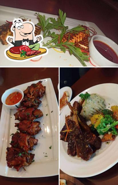 Pick meat dishes at Bulldog’s Café & Bar