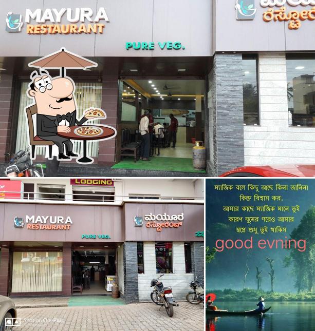 The exterior of Mayura Restaurant Chamarajanagar