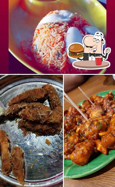 Try out a burger at ME VIZAG BAWARCHI