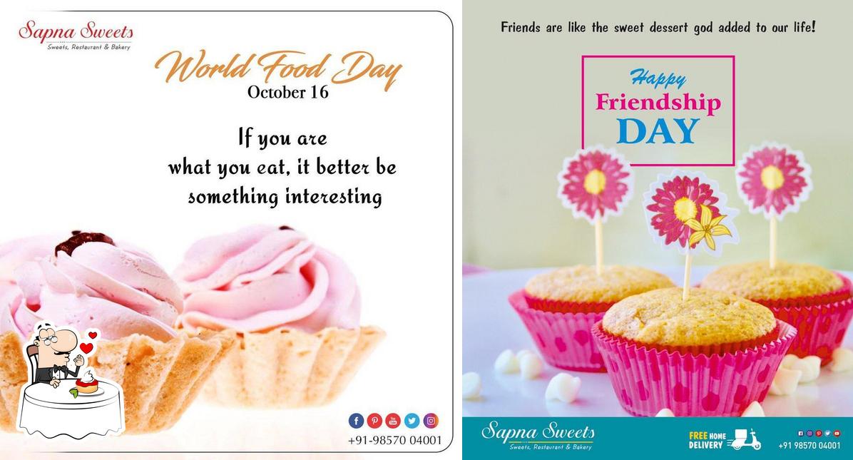 Sapna bakers provides a variety of sweet dishes