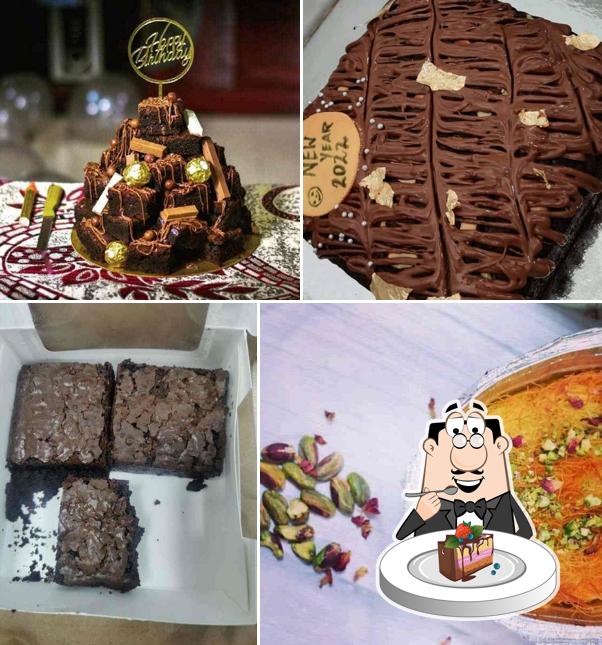 Chocolate cake at The Choco Truffle