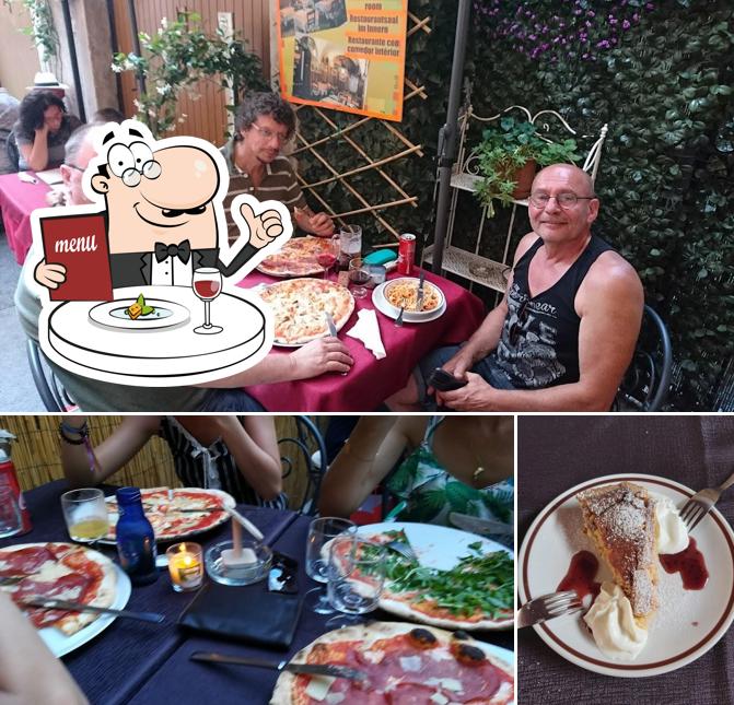 La immagine di cibo e interni da La Campana