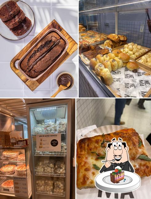 Bolo de chocolate em Nema Padaria Visconde de Pirajá