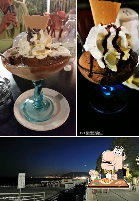 Questa è la immagine che mostra la cibo e esterno di Bar Eden Gelateria