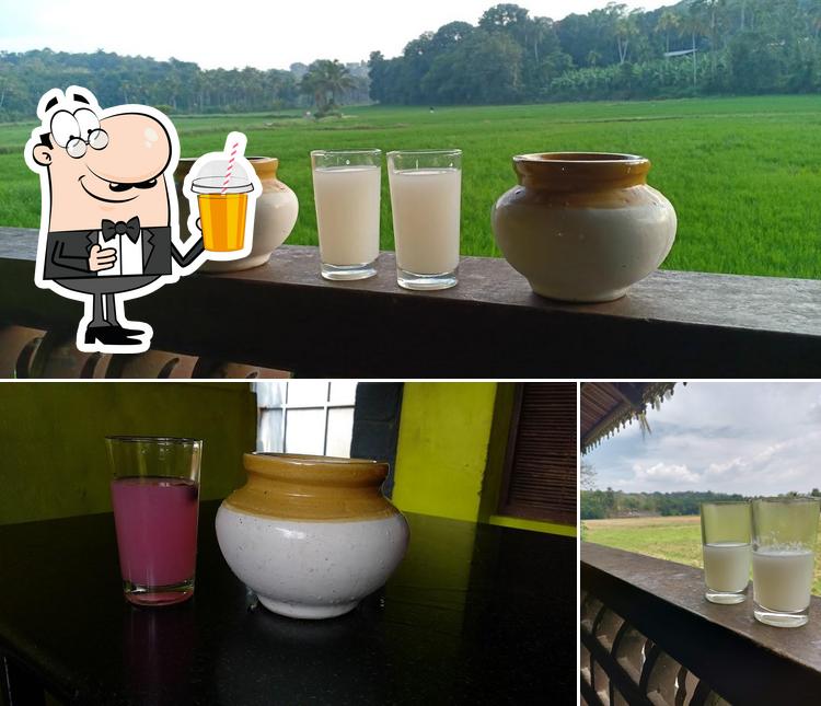 Enjoy a drink at Vayaloram Family Restaurant