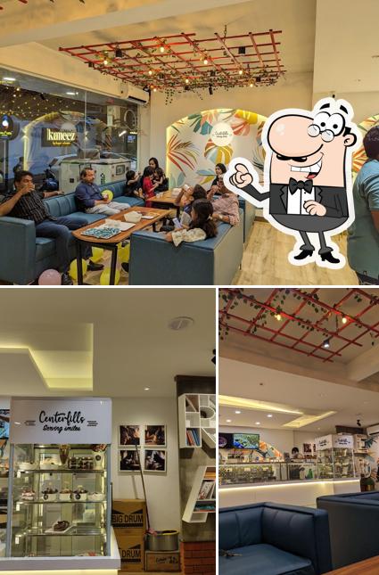 The interior of Centerfills Ice Cream Cafe