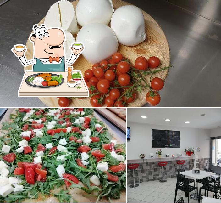 La cibo e interni del ristorante