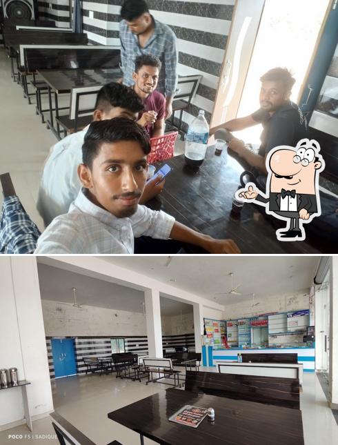 The interior of Shri Krishna restaurant & Hotel