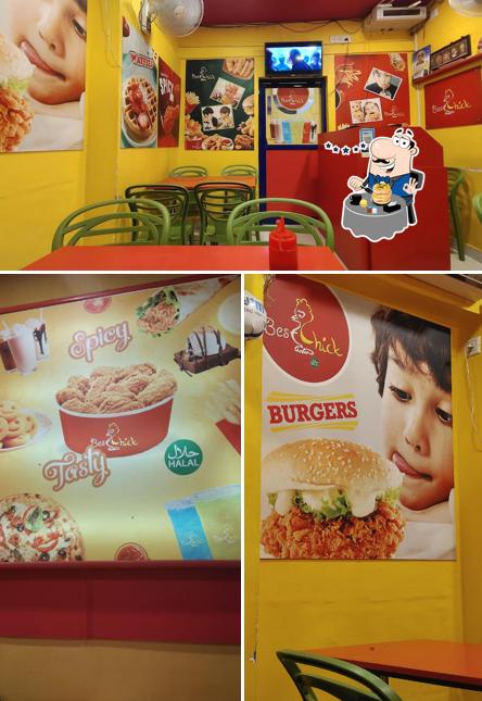 Among various things one can find food and interior at Best chick - Chicken Restaurant
