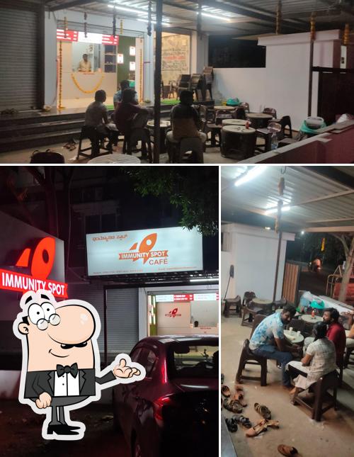 The restaurant's interior and exterior