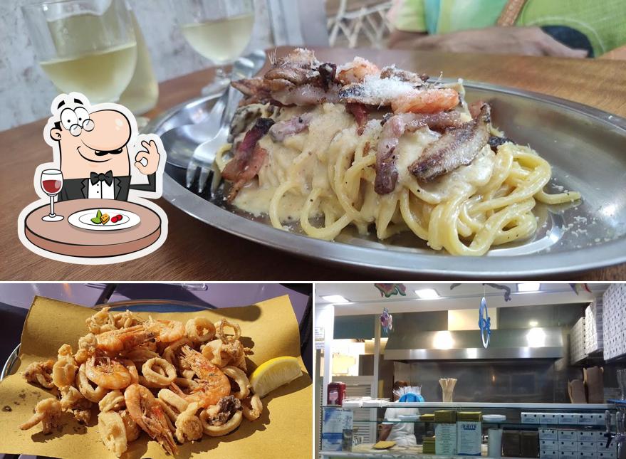 Cibo al Pesce fritto e baccalà