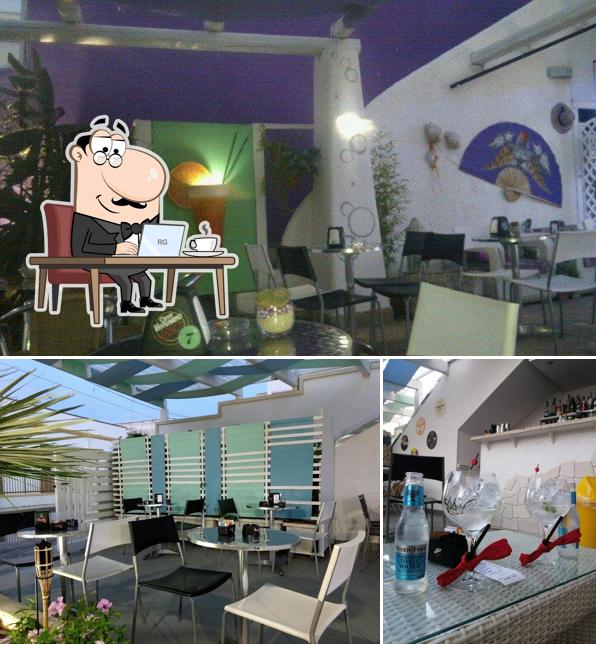 Gli interni di Heaven Lounge Bar