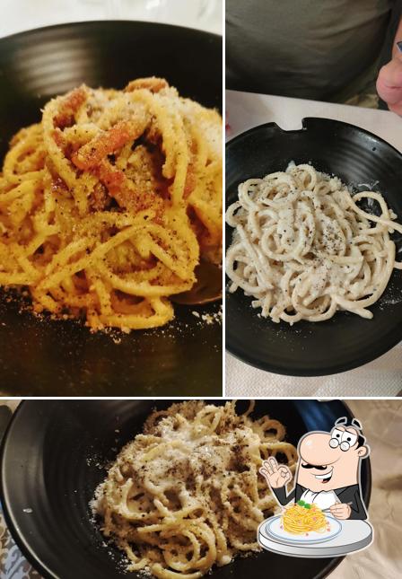 Spaghetti alla carbonara al Cacio & Pepe Trattoria Romana a Lampedusa