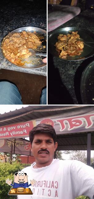 Among various things one can find food and exterior at Aadesh Hotel