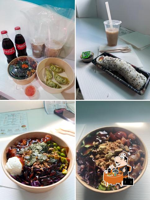Cozze al Sky poke and bubble tea