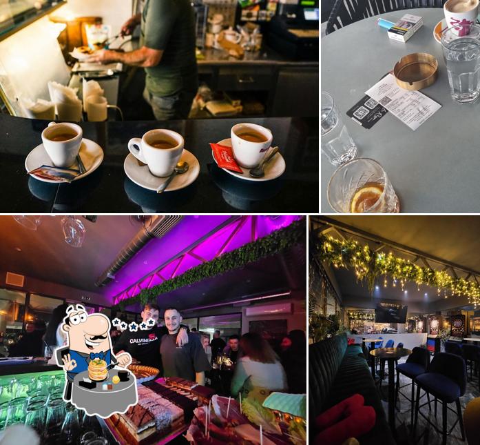 Questa è la foto che presenta la cibo e interni di La Rossa Caffe Bar