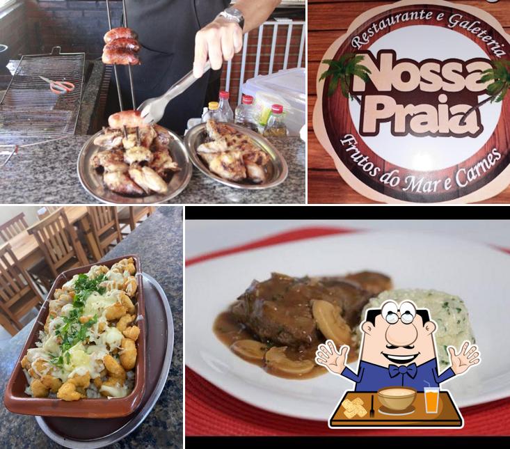 Comida em Restaurante E Galeteria Nossa Praia